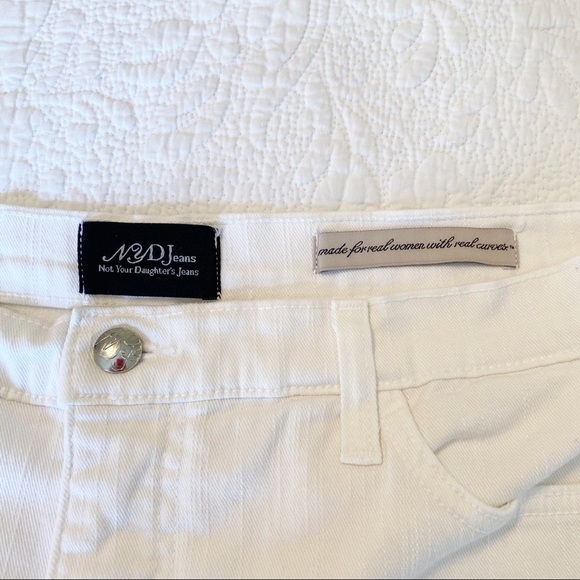 NYDJ Flare Bootcut High Rise White Jeans - 16 - Picture 3 of 15